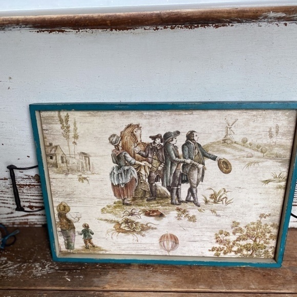 Whimsical Handle Wooden Tray - Picture 6 of 8